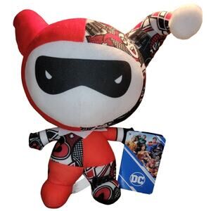 DC Comics Harley Quinn 12" Plush Justice League Chibi Sticker Collection NWT